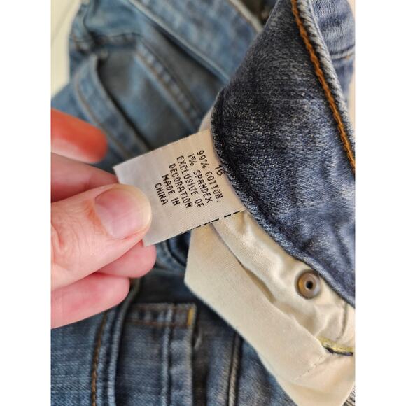 Hillard & Hanson Womens Sz 16 Bootcut Blue Jeans Medium Wash - Picture 5 of 5